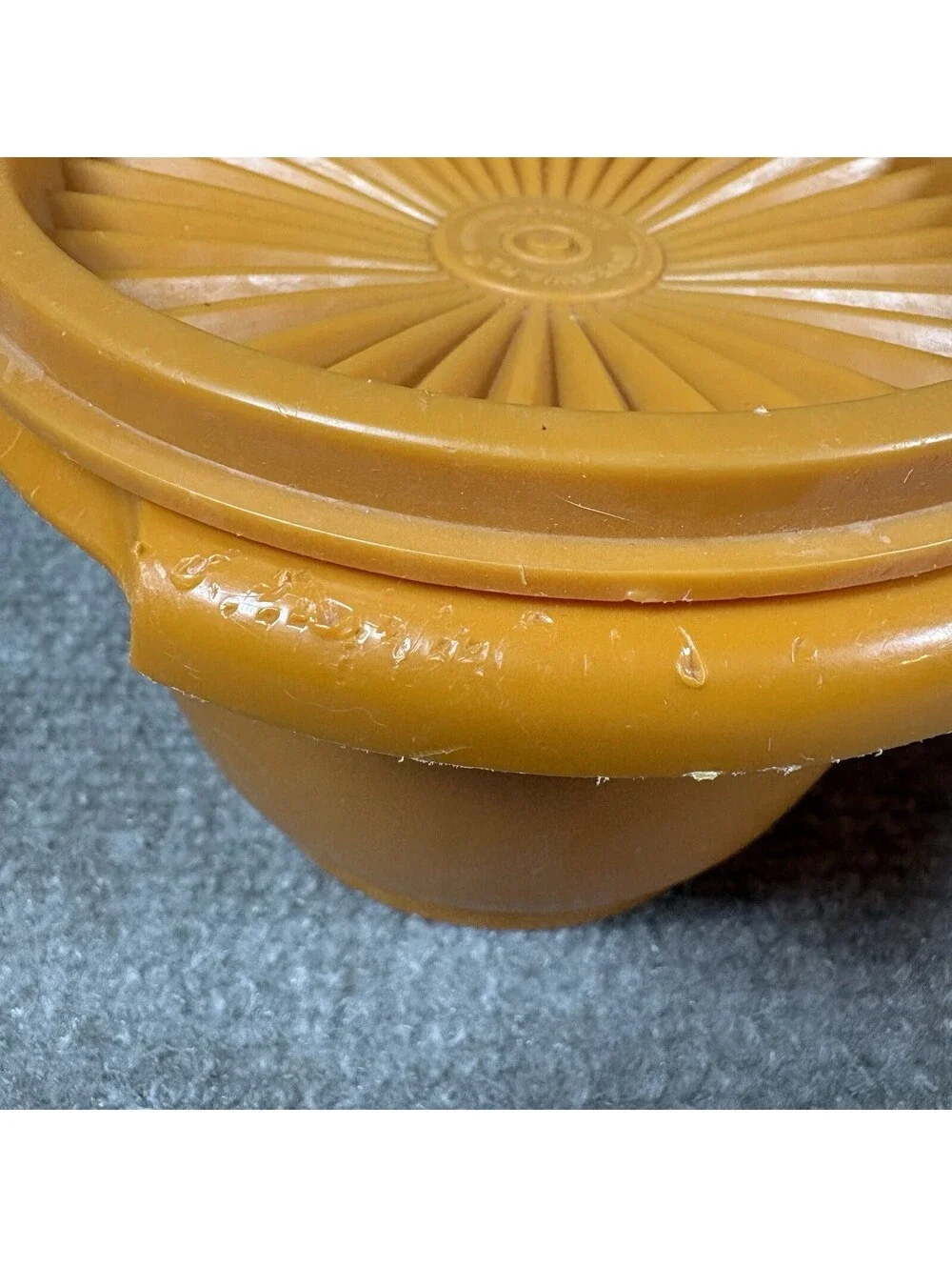 Vintage Tupperware 10 Servalier Bowls 886, 836, 838, w/Lids Orange & Yellow